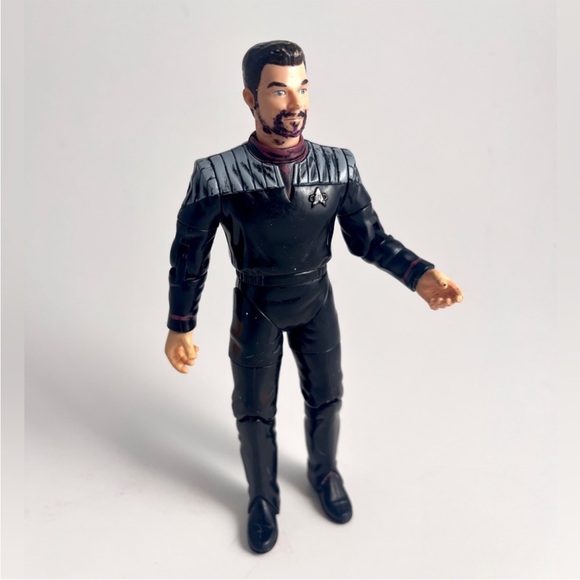 Vintage Captain Jean Luc Picard & William Riker First Contact 1996 Action Figure - Picture 2 of 7